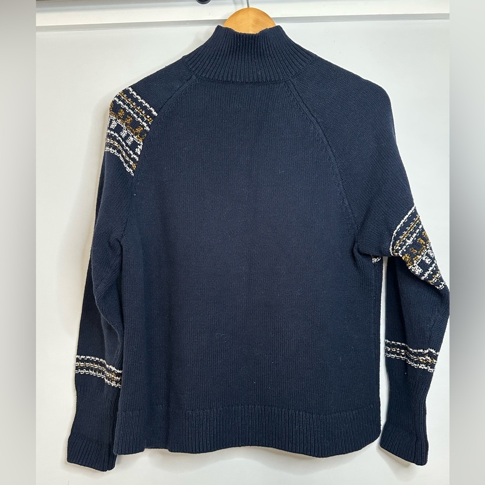Cabi‎ Fair Isle Off Set Neck Sweater Medium - Picture 2 of 8